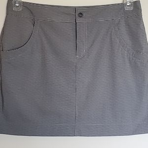 Avia Skort Large Black and White Plaid Pattern